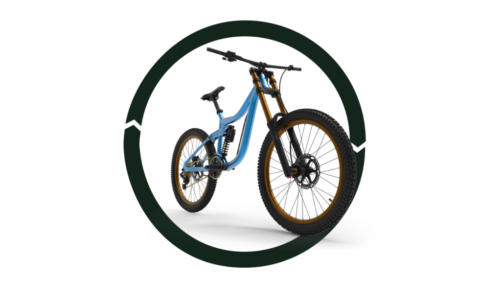 Illustration pour le recyclage d'un vélo